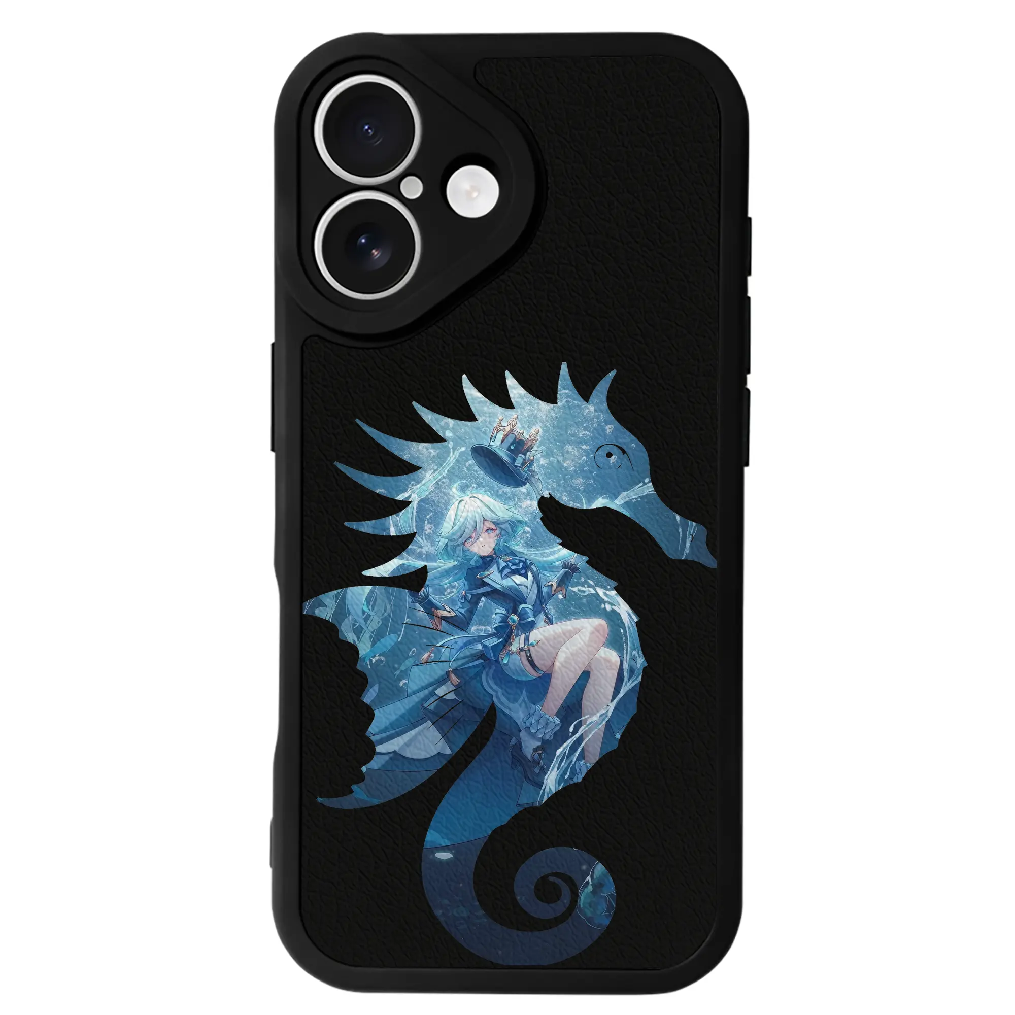 原 神 グッズ フリーナ - IPhone 16シリーズ対応 ・ シリコンスマホケース ・ レザー調 ・ 高精度フィット ・ 耐衝撃 ・ ワイヤレス充電対応 ・ 精密カット